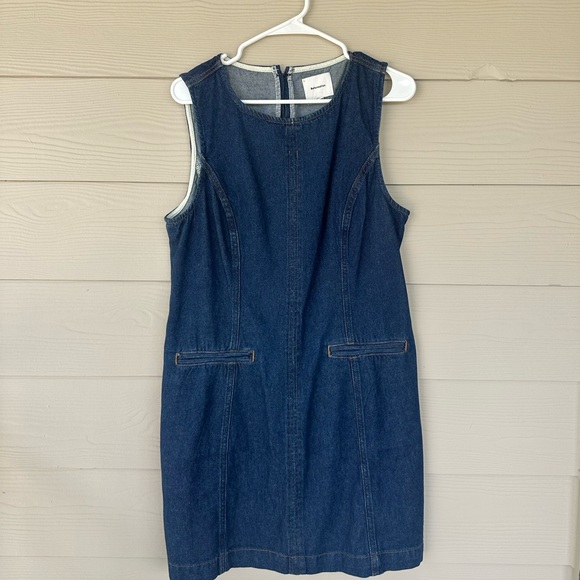 Reformation Citron Denim Mini Dress- Size 12 - Picture 3 of 3